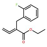 Benzenepropanoic acid, α-ethenylidene-2-fluoro-, ethyl ester