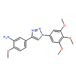 Benzenamine, 2-methoxy-5-[1-(3,4,5-trimethoxyphenyl)-1H-1,2,3-triazol-4-yl]-