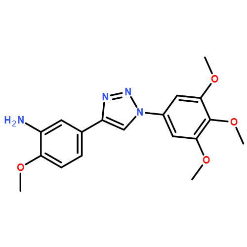 Benzenamine, 2-methoxy-5-[1-(3,4,5-trimethoxyphenyl)-1H-1,2,3-triazol-4-yl]-