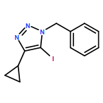 1H-1,2,3-Triazole, 4-cyclopropyl-5-iodo-1-(phenylmethyl)-