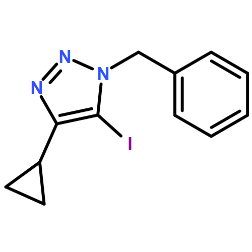 1H-1,2,3-Triazole, 4-cyclopropyl-5-iodo-1-(phenylmethyl)-