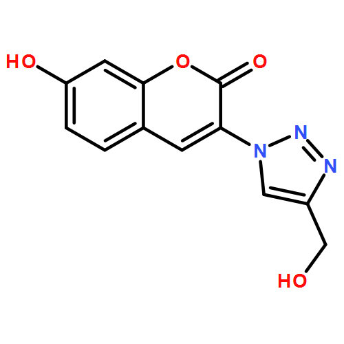 2H-1-Benzopyran-2-one, 7-hydroxy-3-[4-(hydroxymethyl)-1H-1,2,3-triazol-1-yl]-