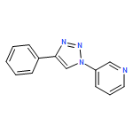 Pyridine, 3-(4-phenyl-1H-1,2,3-triazol-1-yl)-