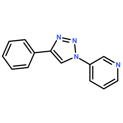 Pyridine, 3-(4-phenyl-1H-1,2,3-triazol-1-yl)-