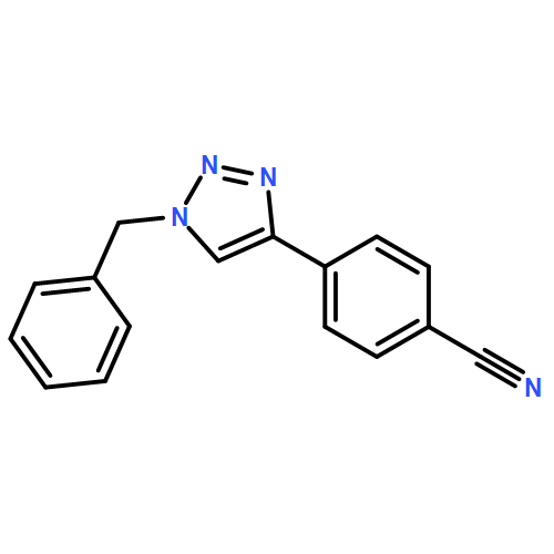 Benzonitrile, 4-[1-(phenylmethyl)-1H-1,2,3-triazol-4-yl]-