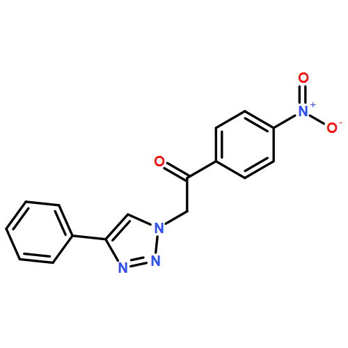 Ethanone, 1-(4-nitrophenyl)-2-(4-phenyl-1H-1,2,3-triazol-1-yl)-