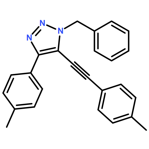 1H-1,2,3-Triazole, 4-(4-methylphenyl)-5-[2-(4-methylphenyl)ethynyl]-1-(phenylmethyl)-