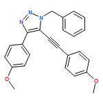 1H-1,2,3-Triazole, 4-(4-methoxyphenyl)-5-[2-(4-methoxyphenyl)ethynyl]-1-(phenylmethyl)-