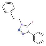 1H-1,2,3-Triazole, 5-iodo-4-phenyl-1-(2-phenylethyl)-