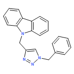 9H-Carbazole, 9-[[1-(phenylmethyl)-1H-1,2,3-triazol-4-yl]methyl]-