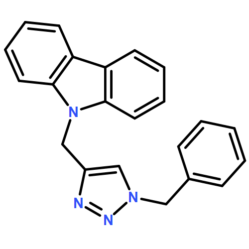 9H-Carbazole, 9-[[1-(phenylmethyl)-1H-1,2,3-triazol-4-yl]methyl]-