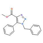 1H-1,2,3-Triazole-4-carboxylic acid, 5-phenyl-1-(phenylmethyl)-, methyl ester