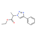 1H-1,2,3-Triazole-1-acetic acid, α-methyl-4-phenyl-, ethyl ester