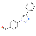 Ethanone, 1-[4-(4-phenyl-1H-1,2,3-triazol-1-yl)phenyl]-