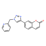 2H-1-Benzopyran-2-one, 7-[1-(2-pyridinylmethyl)-1H-1,2,3-triazol-4-yl]-