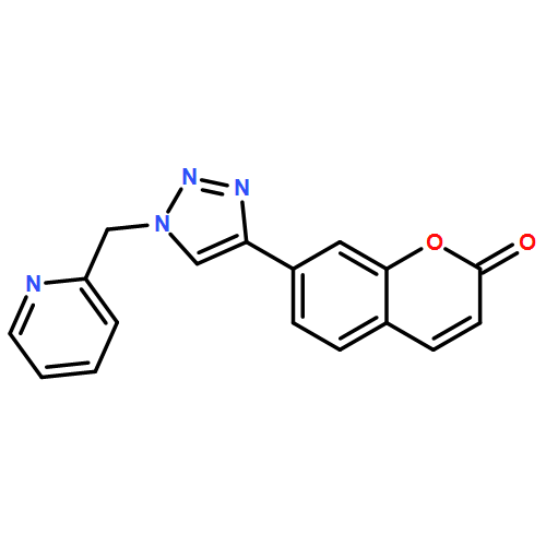 2H-1-Benzopyran-2-one, 7-[1-(2-pyridinylmethyl)-1H-1,2,3-triazol-4-yl]-