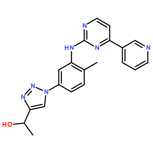 1H-1,2,3-Triazole-4-methanol, α-methyl-1-[4-methyl-3-[[4-(3-pyridinyl)-2-pyrimidinyl]amino]phenyl]-