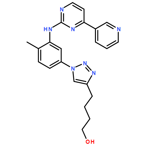 1H-1,2,3-Triazole-4-butanol, 1-[4-methyl-3-[[4-(3-pyridinyl)-2-pyrimidinyl]amino]phenyl]-