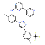 2-Pyrimidinamine, N-[2-methyl-5-[4-[4-methyl-3-(trifluoromethyl)phenyl]-1H-1,2,3-triazol-1-yl]phenyl]-4-(3-pyridinyl)-