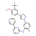 2-Pyrimidinamine, N-[5-[4-[4-methoxy-3-(trifluoromethyl)phenyl]-1H-1,2,3-triazol-1-yl]-2-methylphenyl]-4-(3-pyridinyl)-