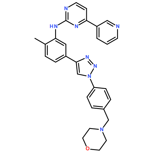 2-Pyrimidinamine, N-[2-methyl-5-[1-[4-(4-morpholinylmethyl)phenyl]-1H-1,2,3-triazol-4-yl]phenyl]-4-(3-pyridinyl)-