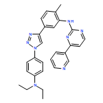 2-Pyrimidinamine, N-[5-[1-[4-(diethylamino)phenyl]-1H-1,2,3-triazol-4-yl]-2-methylphenyl]-4-(3-pyridinyl)-