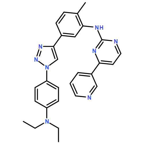 2-Pyrimidinamine, N-[5-[1-[4-(diethylamino)phenyl]-1H-1,2,3-triazol-4-yl]-2-methylphenyl]-4-(3-pyridinyl)-