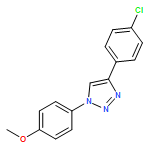 1H-1,2,3-Triazole, 4-(4-chlorophenyl)-1-(4-methoxyphenyl)-