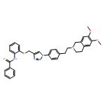 Benzamide, N-[2-[[1-[4-[2-(3,4-dihydro-6,7-dimethoxy-2(1H)-isoquinolinyl)ethyl]phenyl]-1H-1,2,3-triazol-4-yl]methoxy]phenyl]-