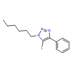 1H-1,2,3-Triazole, 1-hexyl-5-iodo-4-phenyl-