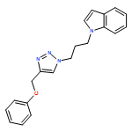 1H-Indole, 1-[3-[4-(phenoxymethyl)-1H-1,2,3-triazol-1-yl]propyl]-