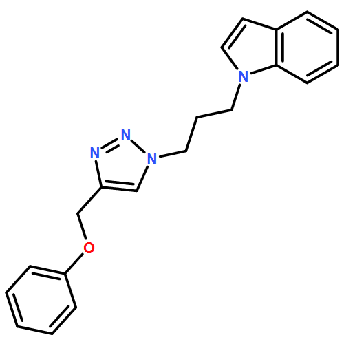 1H-Indole, 1-[3-[4-(phenoxymethyl)-1H-1,2,3-triazol-1-yl]propyl]-