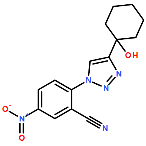 Benzonitrile, 2-[4-(1-hydroxycyclohexyl)-1H-1,2,3-triazol-1-yl]-5-nitro-