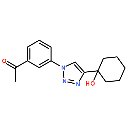 Ethanone, 1-[3-[4-(1-hydroxycyclohexyl)-1H-1,2,3-triazol-1-yl]phenyl]-