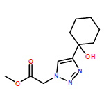 1H-1,2,3-Triazole-1-acetic acid, 4-(1-hydroxycyclohexyl)-, methyl ester