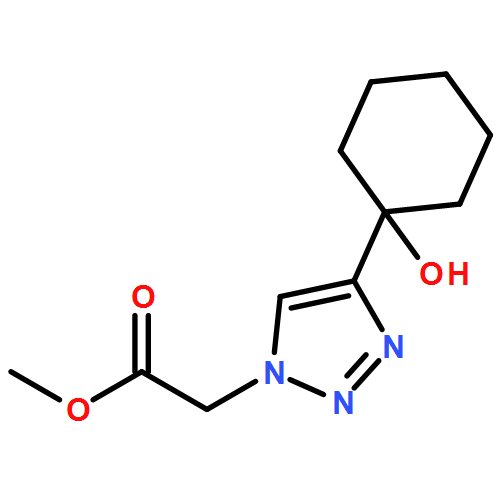 1H-1,2,3-Triazole-1-acetic acid, 4-(1-hydroxycyclohexyl)-, methyl ester