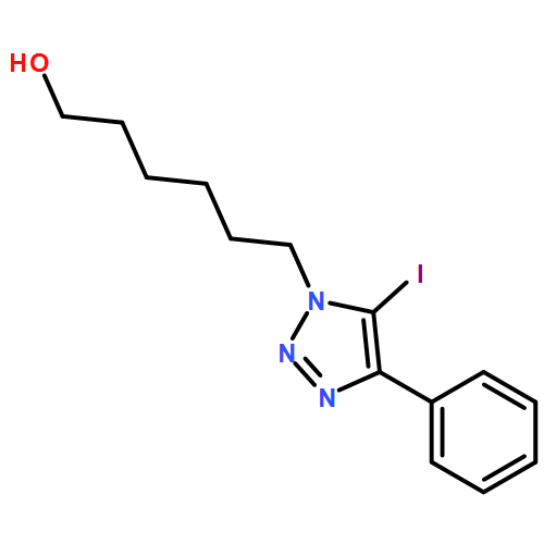 1H-1,2,3-Triazole-1-hexanol, 5-iodo-4-phenyl-