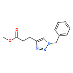 1H-1,2,3-Triazole-4-propanoic acid, 1-(phenylmethyl)-, methyl ester