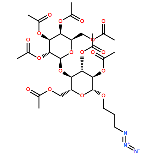 β-D-Glucopyranoside, 3-azidopropyl 4-O-(2,3,4,6-tetra-O-acetyl-β-D-galactopyranosyl)-, 2,3,6-triacetate