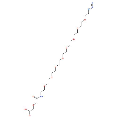 Acetic acid, 2-[(29-azido-2-oxo-6,9,12,15,18,21,24,27-octaoxa-3-azanonacos-1-yl)oxy]-