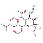 D-erythro-β-L-manno-2-Nonulopyranosonic acid, 5-(acetylamino)-4-azido-2,3,4,5-tetradeoxy-2,3-difluoro-, methyl ester, 7,8,9-triacetate