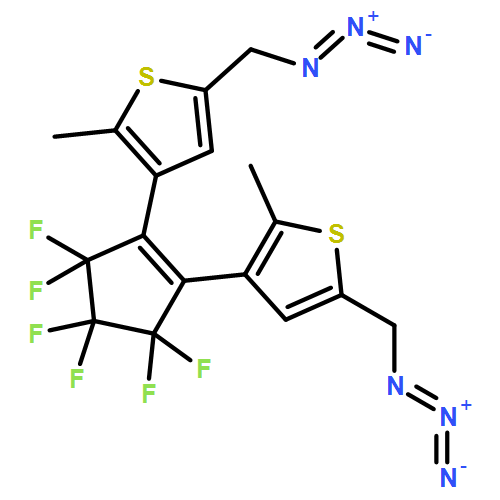 Thiophene, 3,3'-(3,3,4,4,5,5-hexafluoro-1-cyclopentene-1,2-diyl)bis[5-(azidomethyl)-2-methyl-