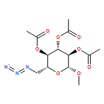 β-D-Glucopyranoside, methyl 6-azido-6-deoxy-, 2,3,4-triacetate