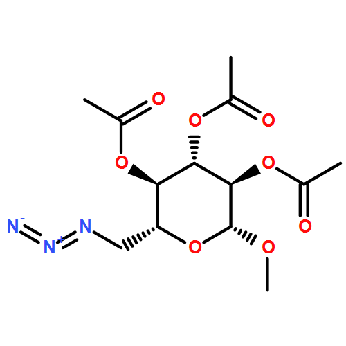 β-D-Glucopyranoside, methyl 6-azido-6-deoxy-, 2,3,4-triacetate