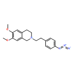 Isoquinoline, 2-[2-(4-azidophenyl)ethyl]-1,2,3,4-tetrahydro-6,7-dimethoxy-