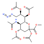 Neuraminic acid, N-acetyl-9-azido-9-deoxy-, methyl ester, 2,4,7,8-tetraacetate