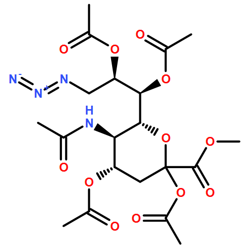 Neuraminic acid, N-acetyl-9-azido-9-deoxy-, methyl ester, 2,4,7,8-tetraacetate