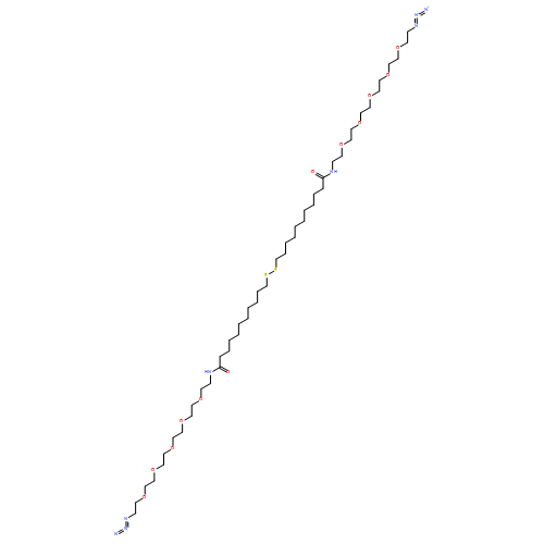 28,31,34,37,40-Pentaoxa-12,13-dithia-25-azadotetracontanamide, 42-azido-N-(17-azido-3,6,9,12,15-pentaoxaheptadec-1-yl)-24-oxo-