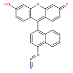 3H-Xanthen-3-one, 9-(4-azido-1-naphthalenyl)-6-hydroxy-