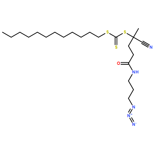 Carbonotrithioic acid, 4-[(3-azidopropyl)amino]-1-cyano-1-methyl-4-oxobutyl dodecyl ester